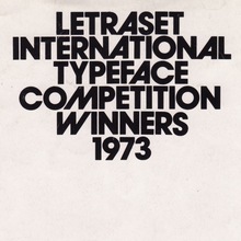 Letraset International Typeface Competition Winners 1973