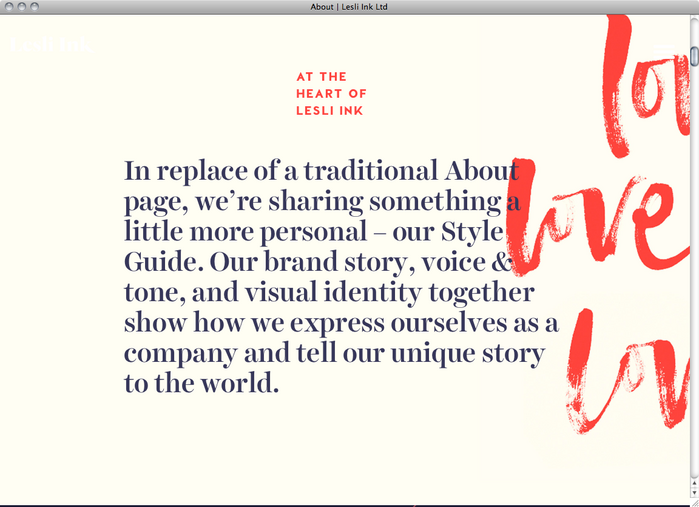 Lesli Ink website 2