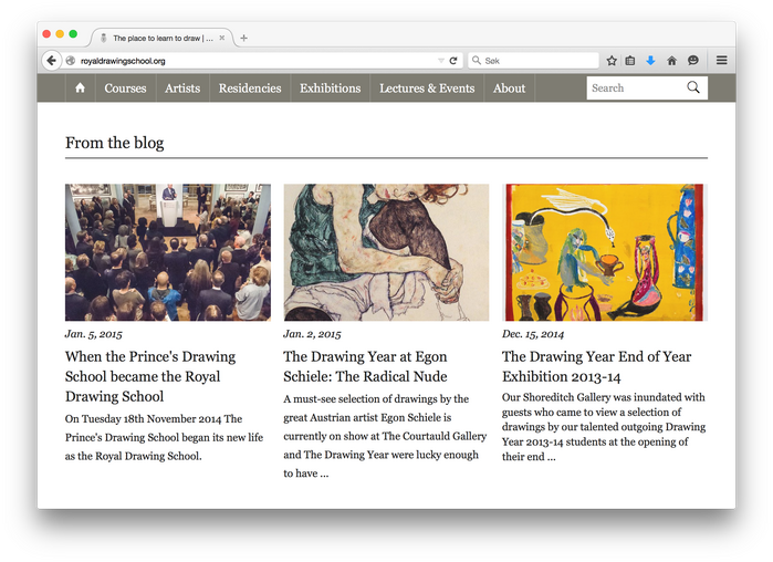 Royal Drawing School identity 6