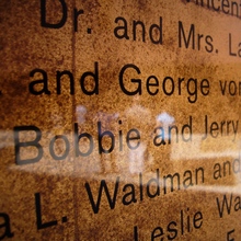 De Young Museum donor wall