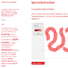 <cite>RoboFont Extensions</cite> website