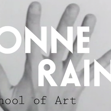 Yvonne Rainer lecture announcement