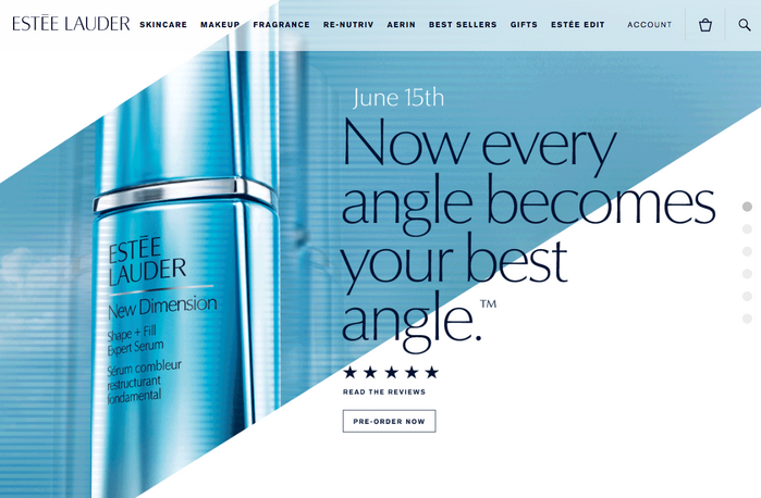 Estée Lauder websites 1