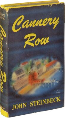 <cite>Cannery Row</cite> by John Steinbeck, first editions