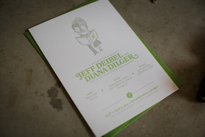 Letterpressed invitations