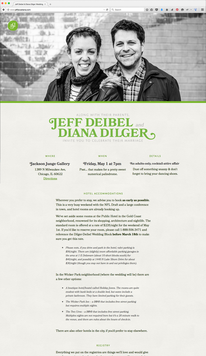 http://www.jeffplusdiana.com