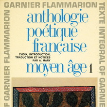 Garnier-Flammarion 153: <cite>Anthologie poétique française</cite>, Vol. 1 &amp; 2