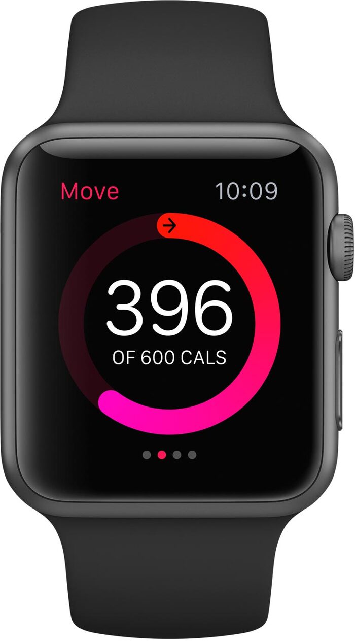 The Activity app uses a special rounded version of San Francisco.
