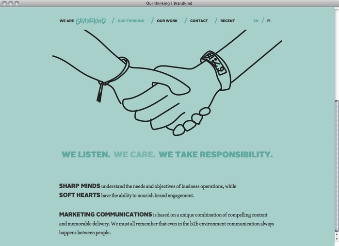 Brandkind website 1