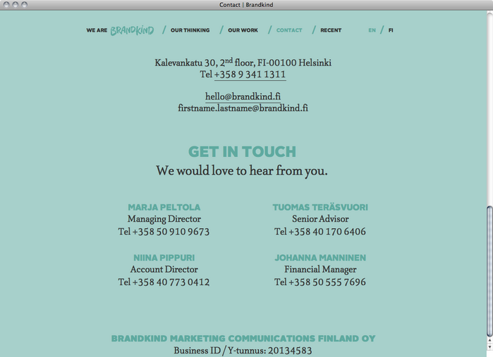 Brandkind website 4