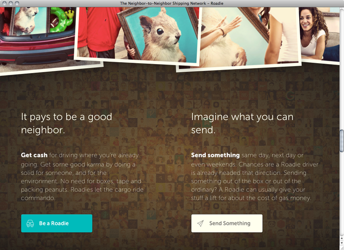 Roadie website 4