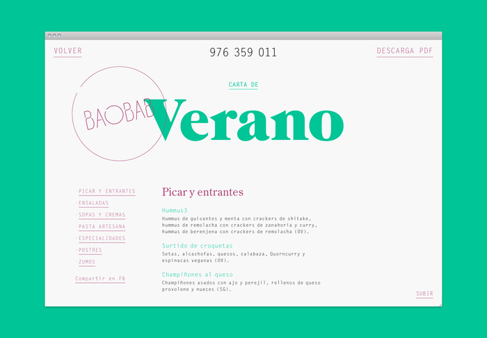 Baobab restaurant branding 11