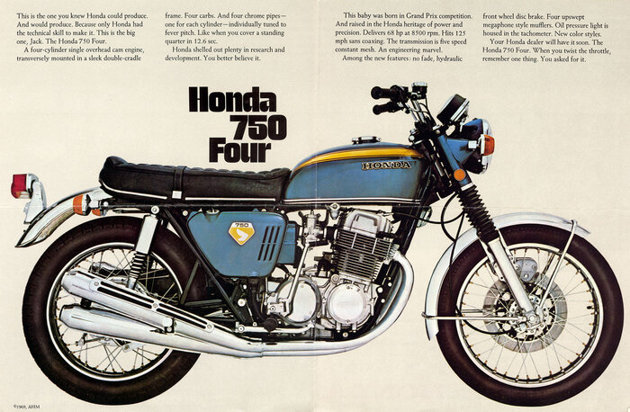 Honda 750 Four brochure 2