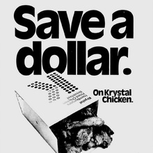 Krystal restaurants ads, 1973