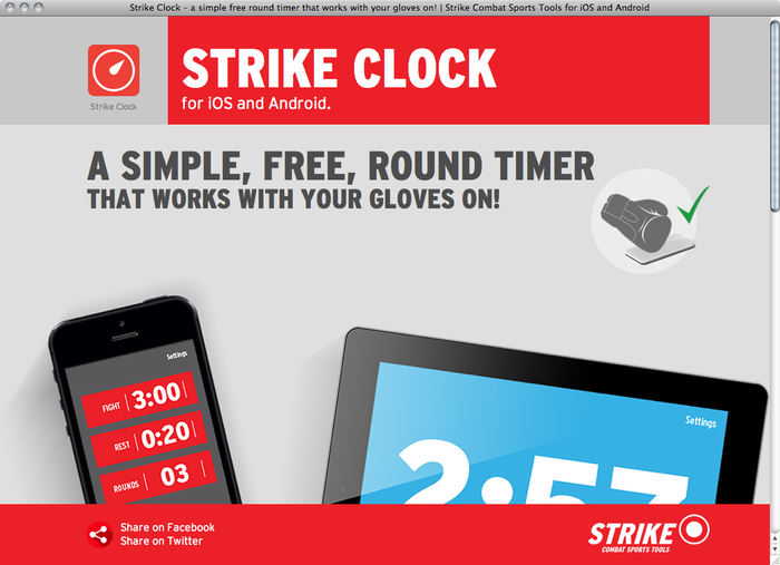 Strike Clock website 1