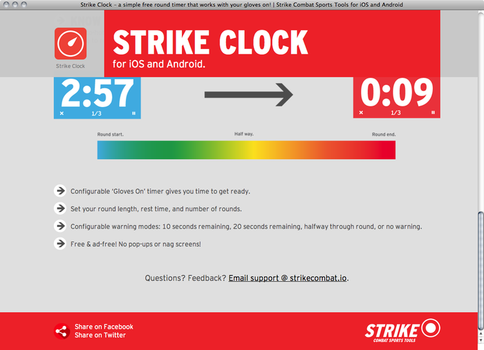 Strike Clock website 3