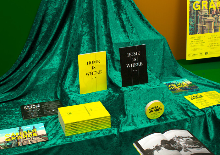 Canale Grande – visual identity for the artists in residence project and symposium of the KunstVereineRuhr at Schiffshebewerk Henrichenburg.
