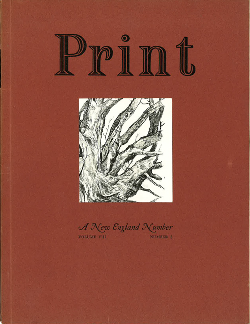 Print VIII:5 “A New England Number” (1954). Inset piece by William J. Schaldach