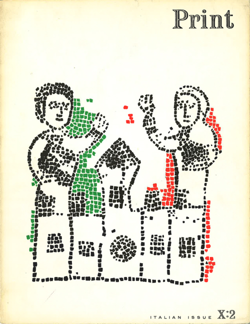Print X:2 “Italian Issue” (1956). Cover by Leo Lionni
