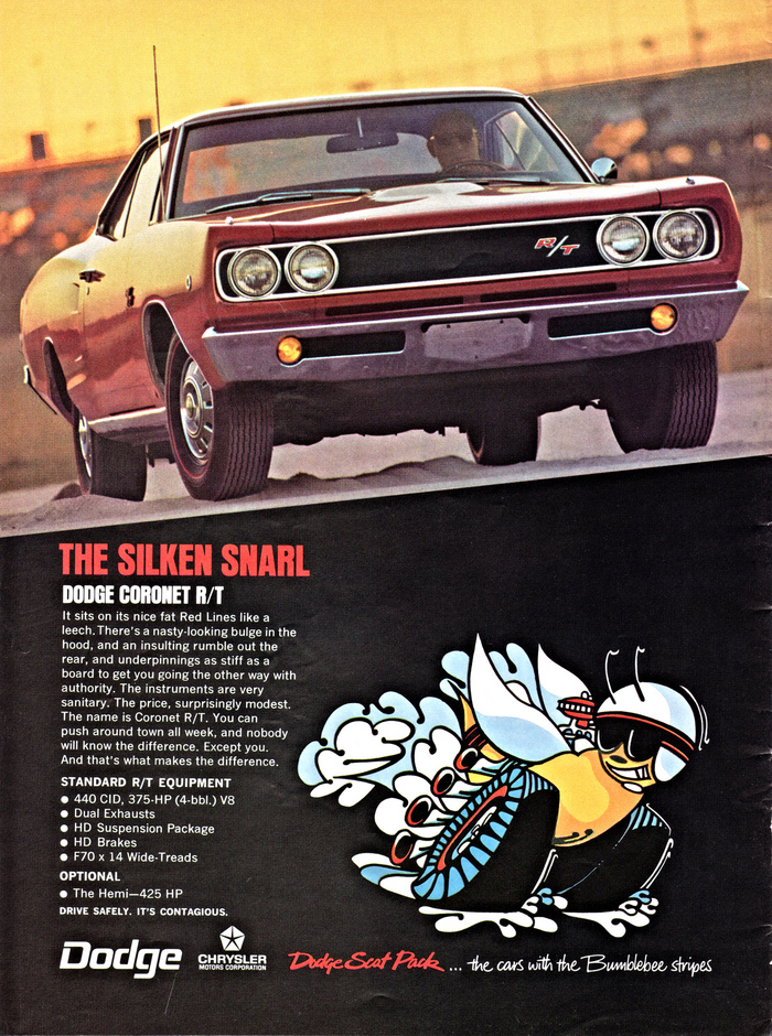 “THE SLIKEN SNARL”: Dodge Coronet R/T