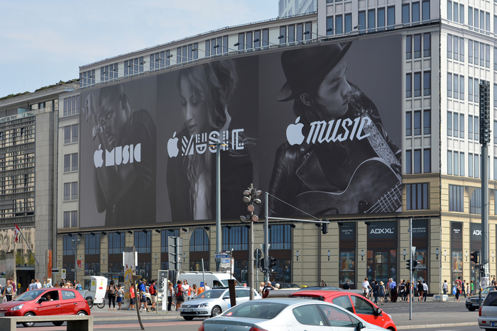 Apple Music billboard ad, Berlin 1