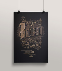Pantheon – a laser etched poster