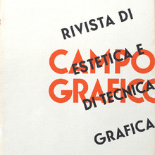 <cite>Campo Grafico: Rivista di Estetica e di Tecnica Grafica</cite>, 1933–4 covers