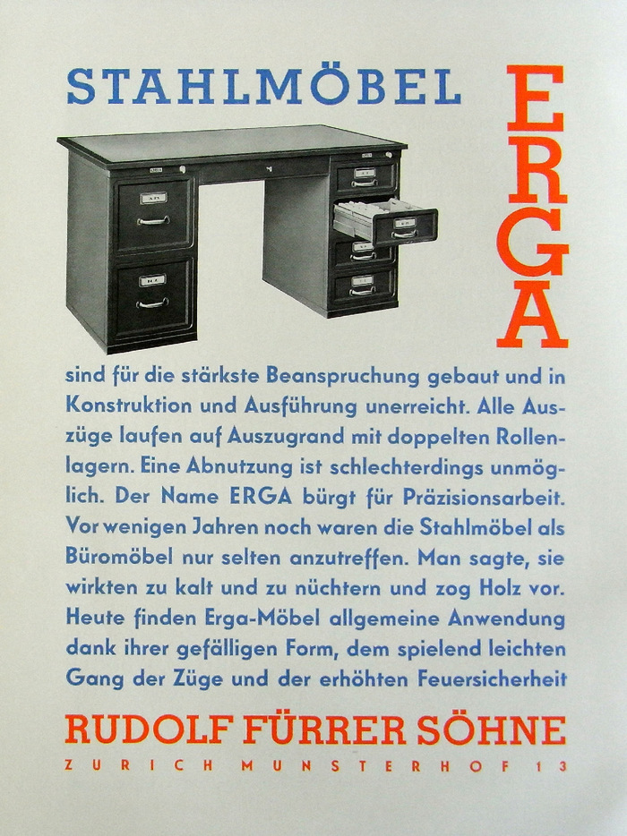 Erga-Stahlmöbel ad 1