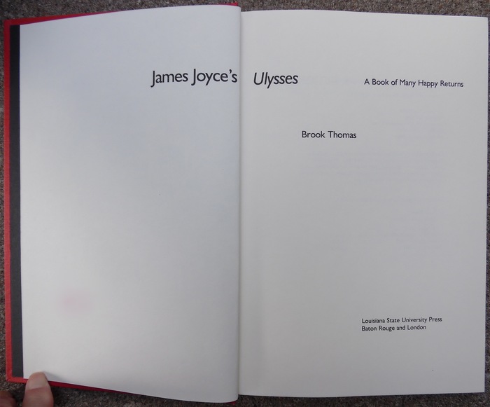 James Joyce’s Ulysses&nbsp;by Brook Thomas 2