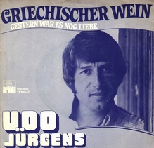 Udo Jürgens – “Griechischer Wein” Dutch single cover