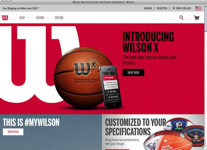 Wilson website 1