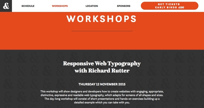 Content pages use Questa-sans for page headings and body copy, whilst section headings use Questa to create visual separation.