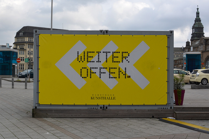Hamburger Kunsthalle temporary signs 4