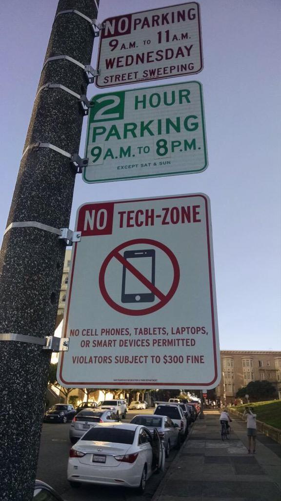 "No tech zone" around Alamo Square Park? Have you lost your mind, SF? (Photo illegally taken by 
— Ashley Mayer ( 2015