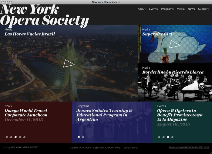 New York Opera Society website 1