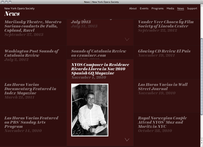 New York Opera Society website 5