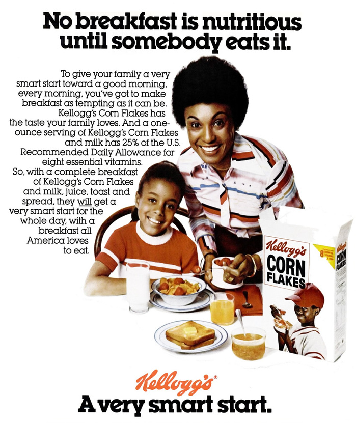 “A very smart start” – Kellogg’s Corn Flakes ad