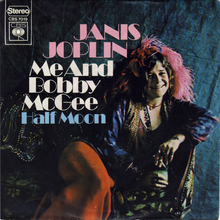 Janis Joplin – “Me And Bobby McGee”<span class="nbsp">&nbsp;</span>/ “Half Moon” Dutch single cover