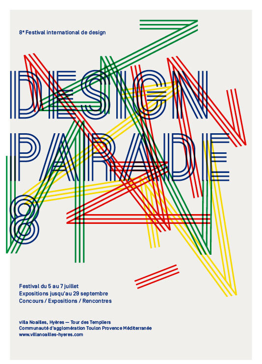 Festival poster with triline caps that became Parade Three.