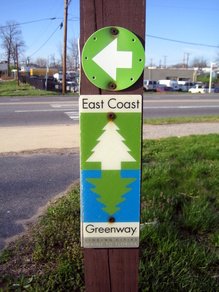 East Coast Greenway Sign