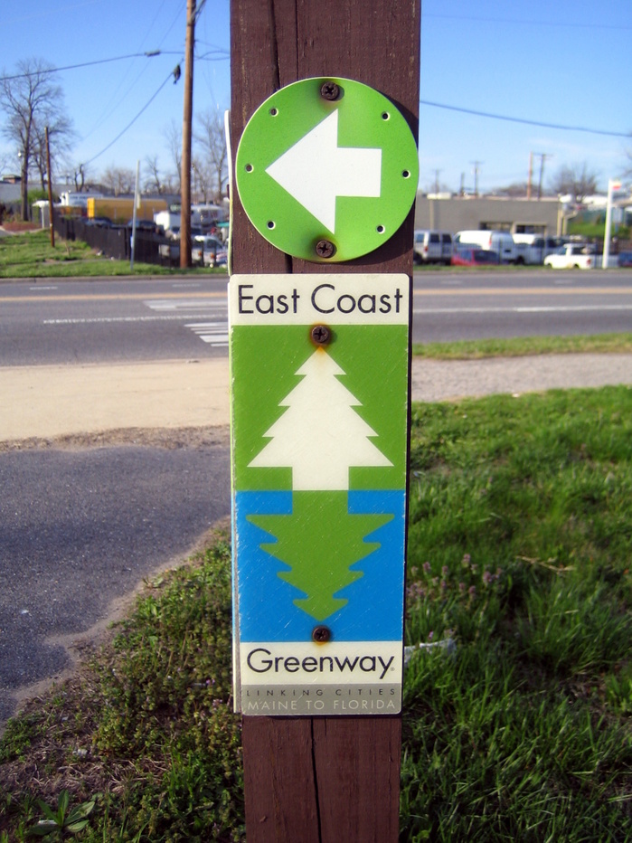 East Coast Greenway Sign 1