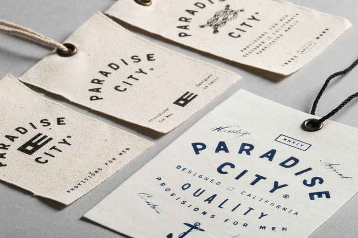 Paradise City hangtags and labels 1