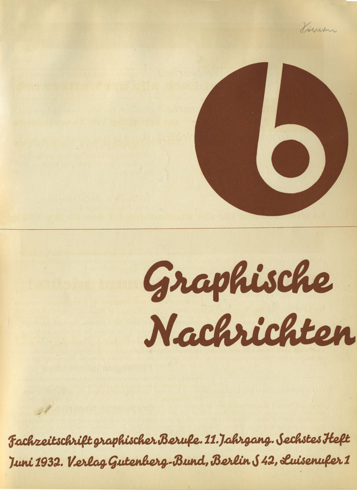 Graphische Nachrichten, Vol. 11, No. 6, June 1932