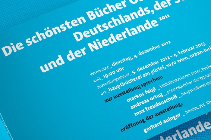 The flyer promoting the exhibition was designed by Austrian designer Erich Monitzer.
