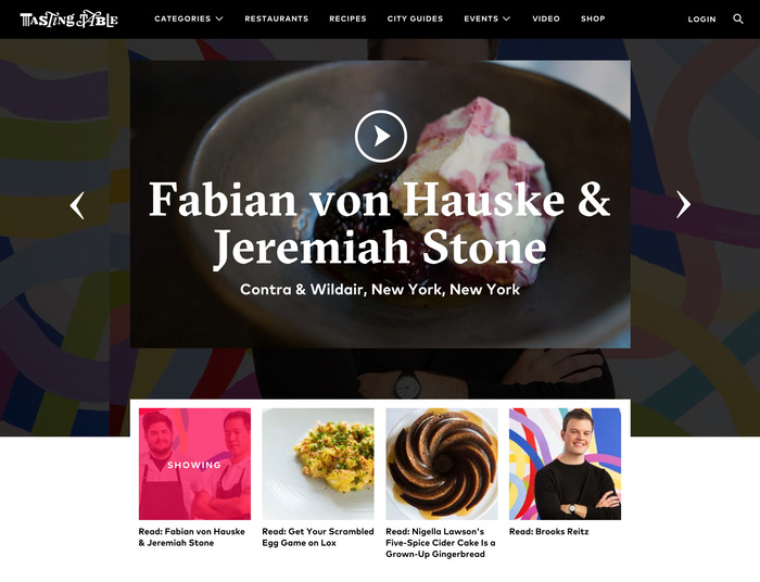 Tasting Table (2015 redesign) 9