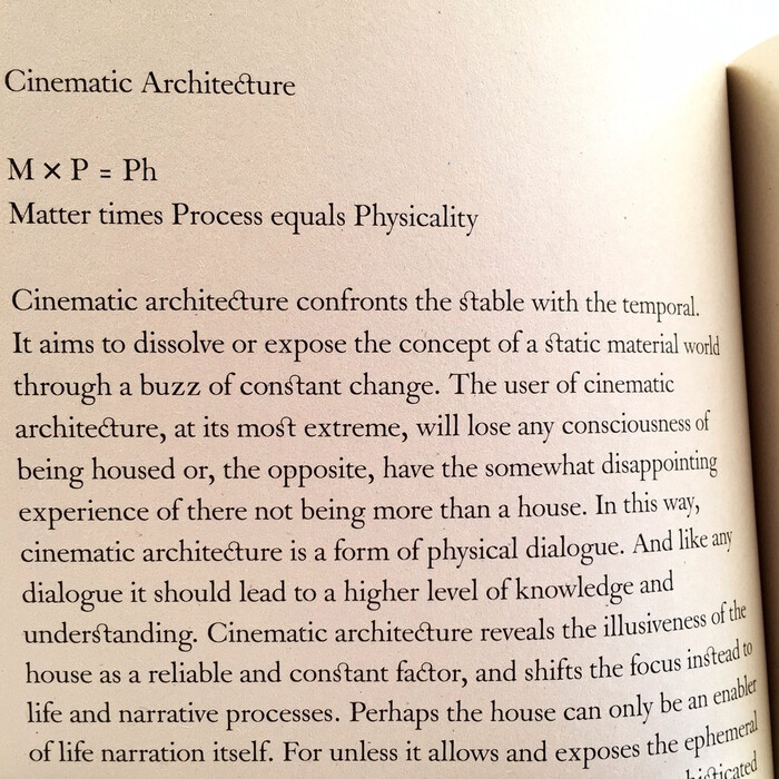 Manifesto For A Cinematic Architecture 2