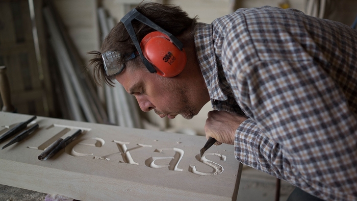 Stone carving by Matthew Johnson