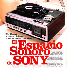 Ad for Sony MHK-419 stereo system