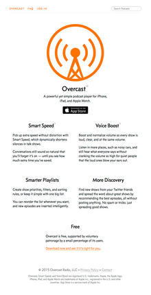 Overcast podcast app