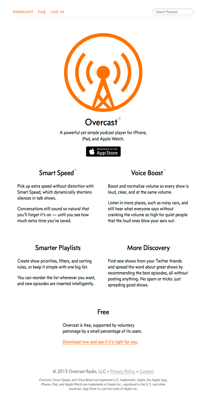 Overcast podcast app 1